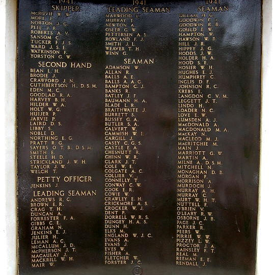 RNPS Memorial Panel 5