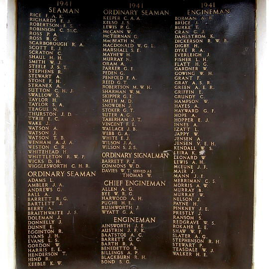 RNPS Memorial Panel 6