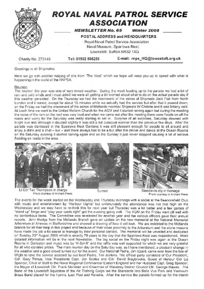 Preview of newsletter 65 winter 2008